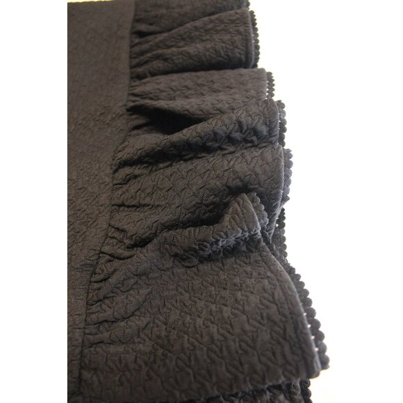 Anthropologie Postmark women's textured pull on Basal Flounced ruffle skirt S - Picture 11 of 12